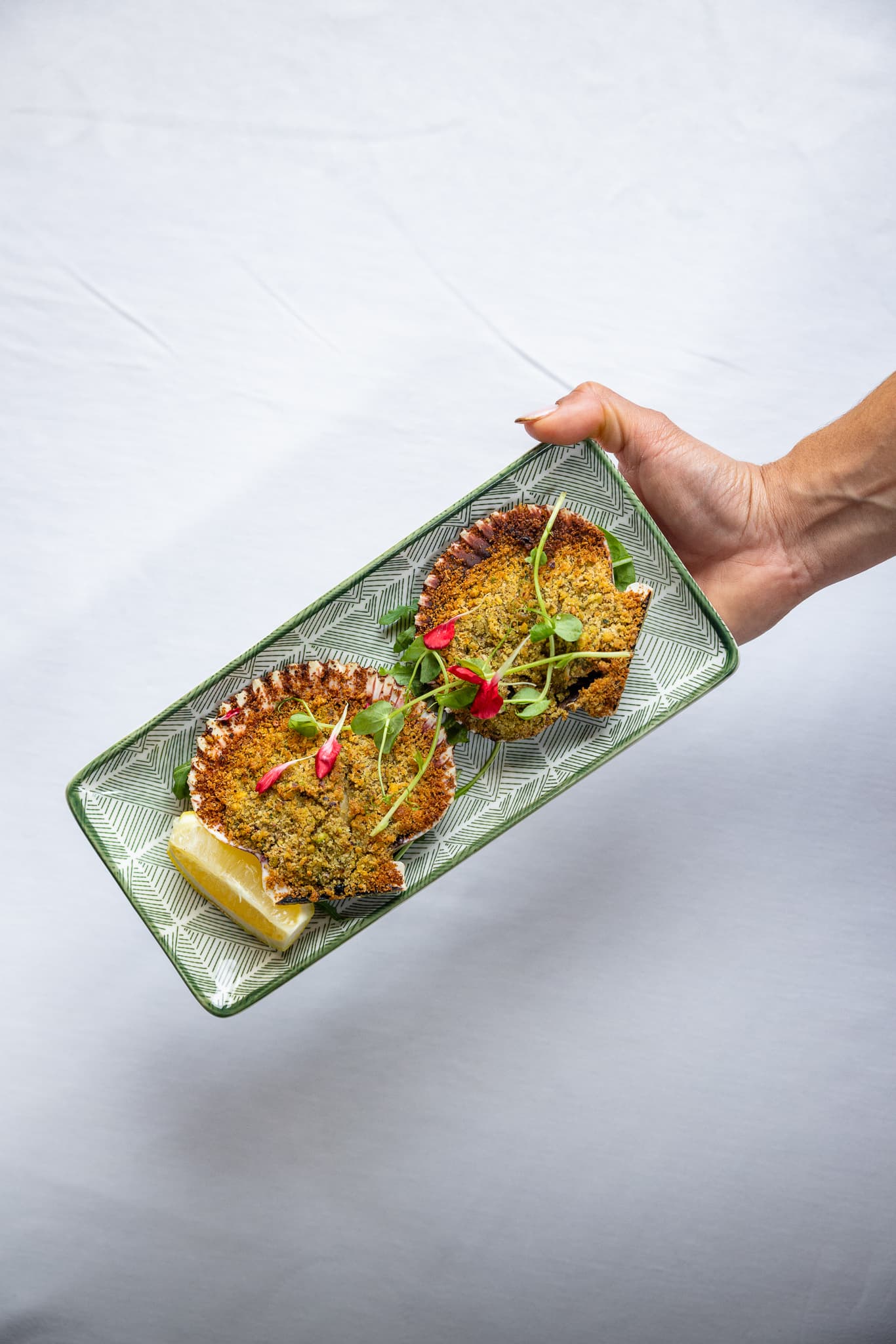 Gratinated scallops